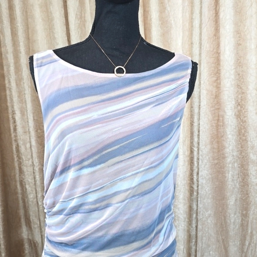 Nicole Miller Sleeveless Mesh Maxi Dress - Picture 7 of 15